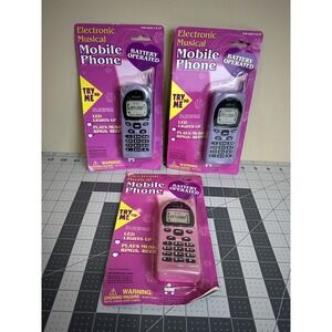 Vintage Electronic‎ Musical Mobil Toy Phone Lot Of 3